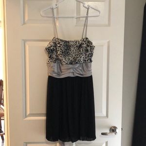 Black, Silver, and White Studio Y Dress